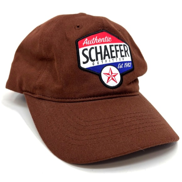 Schaefer Outfitter Mens Cap Baseball Hat Brown‎ Star Adjustable Leather Strap - Picture 1 of 6